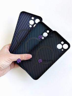 Чохол для iPhone 15 PC Carbon with MagSafe Black