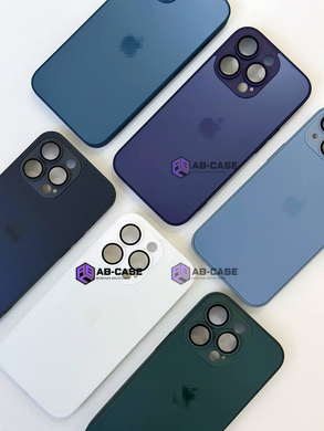Чохол для iPhone 12 Pro : скляний матовий AG Glass Case with MagSafe із захистом камери &ndash; Deep Purple