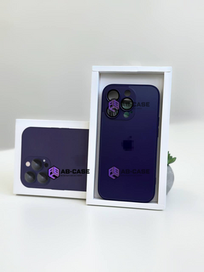 Чохол для iPhone 12 Pro : скляний матовий AG Glass Case with MagSafe із захистом камери &ndash; Deep Purple