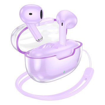 Навушники бездротові BOROFONE BW46 Ice flake true wireless BT headset TWS фіолетові