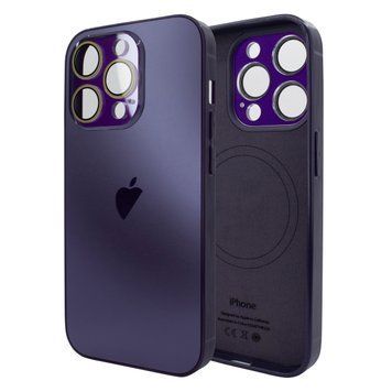 Чохол для iPhone 14 Pro AG Titanium Case 2.0 - MagSafe & Microfiber - Purple