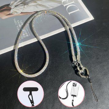 Ланцюжок для телефона Lanyard Crossbody &ndash; Rhinestone