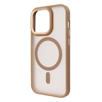 Чехол для iPhone 15 Pro Max: Nofelet MATT Case with MagSafe &mdash; Desert Gold