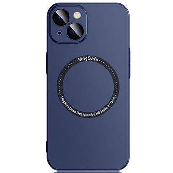 Чохол матовий PC Hard with Magsafe на iPhone 14 із захистом камери Navy Blue
