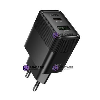 Зарядное устройство 30W (1 USB + 1 Type-C) Hoco CS112A Lounge PD+QC3.0 (Black)