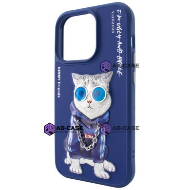 Чехол для iPhone 15 Pro Max Nimmy Case Rich Pets, Blue Rich Cat