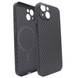 Чохол для iPhone 15 PC Carbon with MagSafe Black 1