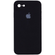 Чехол Silicone Case FULL CAMERA (square side) (для iPhone 7/8/SE2, Black)