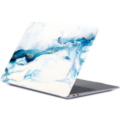 Чехол-накладка для MacBook New Pro 13.3 (A1706,A1708,A1989,A2159,A2289,A2251,A2338,M2 A2338) Print Case - Blue-White