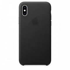 Кожаный чехол Leather Case Black для iPhone X/Xs