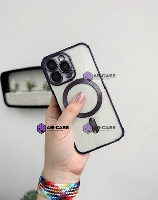 Чехол Shining with MagSafe для iPhone 13 Pro с защитными линзами на камеру Deep Purple