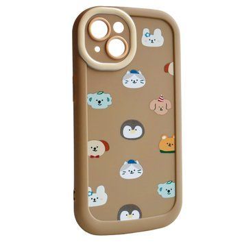 Чохол для iPhone 14 Plus : Paws Case (Little Friends - Brown)