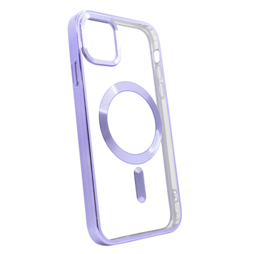 Чехол для iPhone 13 Pro Max OPEN Shining with MagSafe Light Purple