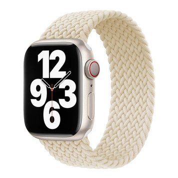 Монобраслет на Apple Watch Braided Solo Loop (Antique White, 38mm, 40mm, 41mm, [42mm Series 10/11], M)