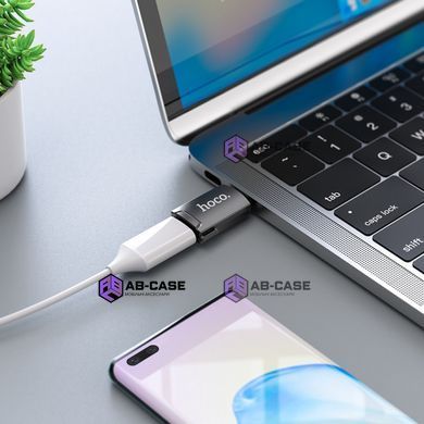 Перехідник Type-C на (HDMI) Hoco UA19 &mdash; Metal Gray
