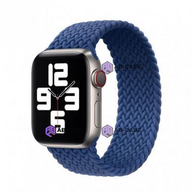 Монобраслет на Apple Watch Braided Solo Loop (Blue, 42mm, 44mm, 45mm, 49mm M)