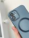 Чехол матовый Silicone with MagSafe для iPhone 13 Pro c защитными линзами на камеру Midnight Blue 2
