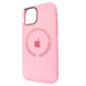 Чохол для iPhone 14 Pro Max Silicone case with MagSafe Metal Camera Light Pink