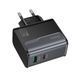 Зарядний пристрій 45W (1 USB + 1 Type-C) Hoco CS74A Star Speed PD+QC3.0 (Midnight Black) 3