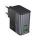 Зарядний пристрій 45W (1 USB + 1 Type-C) Hoco CS74A Star Speed PD+QC3.0 (Midnight Black) 1