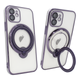 Чехол для iPhone 11 Clear Shining Holder with MagSafe Deep Purple