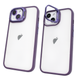 Чехол для iPhone 14 Guard Stand Camera Lens с линзами и подставкой Deep Purple