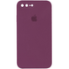 Чохол Silicone Case FULL CAMERA (square side) (на iPhone 7/8 PLUS) (Plum)