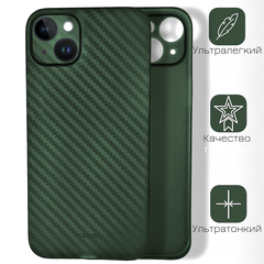 Ультратонкий чохол K-Doo Air Carbon для iPhone 15 Green