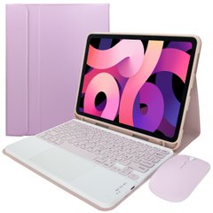 Чехол для iPad 11 (2018-2022) с клавиатурой, мышкой и тачпадом - Pink