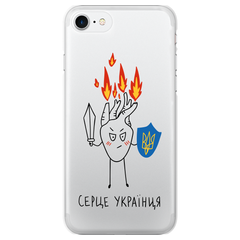 Чехол патриотический Сердце украинца для iPhone 7 | 8 | se2020