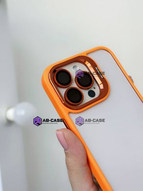 Чохол для iPhone 14 Guard Stand Camera Lens з лінзами та підставкою Orange