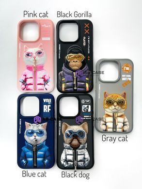 Чехол для iPhone 14 Pro Max Nimmy Case AnimalZip, Gray Cat