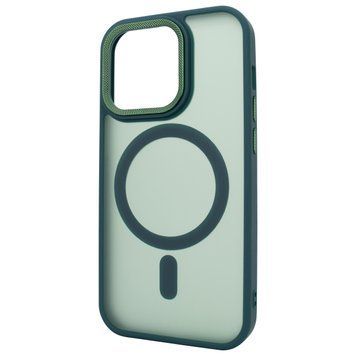 Чехол для iPhone 12 | 12 Pro Nofelet MATT Case with MagSafe - Dark Green
