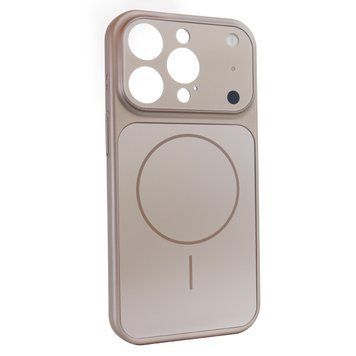 Чохол для iPhone 15 Pro : Nofelet AG Glass Case with MagSafe &ndash; Desert Gold