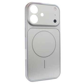 Чохол для iPhone 17 : Nofelet AG Glass Case with MagSafe &ndash; Silver