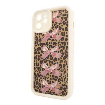 Чехол для iPhone 11 &ndash; Pretty Things "Leopard & Bows &ndash; White"