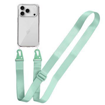 Прозрачный чехол для iPhone 17 Pro c ремешком Clear Crossbody - Avocado