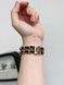 Ремешок Chance Band для Apple Watch : 38mm | 40mm | 41mm | [42mm Series 10-12] &ndash; браслет металлический с кожой Rose Gold - Black 5
