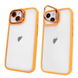 Чехол для iPhone 14 Guard Stand Camera Lens с линзами и подставкой Orange 1