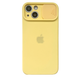 Чохол Silicone with Logo hide camera, для iPhone 13 (Yellow)