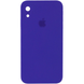 Чохол Silicone Case FULL CAMERA (square side) (на iPhone Xr) (Ultraviolet)