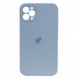Чохол Silicone Case FULL CAMERA (square side) (на iPhone 12 pro Max) (Lilac)