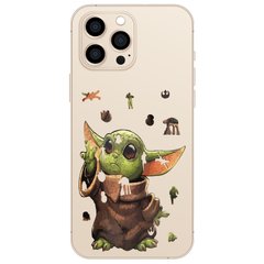 Чохол прозорий Print Yoda (Star Wars) на iPhone 15 Pro