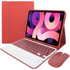Чехол для iPad 11 (2018-2022) с клавиатурой, мышкой и тачпадом - Red