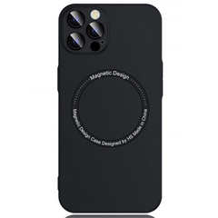 Чехол матовый PC Hard with Magsafe для iPhone 13 Pro c защитой камеры Black
