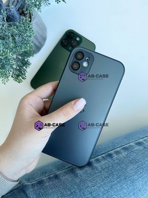 Чехол для iPhone 11 Pro Max : стеклянный матовый AG Glass with MagSafe с защитой камеры &ndash; Sierra Blue