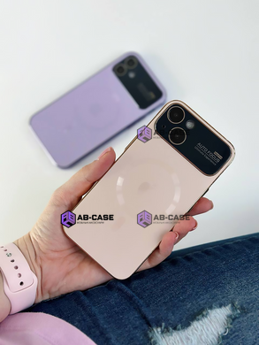 Чохол для iPhone 14 Pro PC Slim Case with MagSafe із захисними лінзами на камеру Champaign Gold