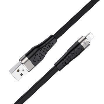 Кабель Hoco (USB &ndash; Lightning) 2.4A X53 Ange Silicone &ndash; Black (1m)