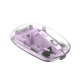 Бездротова Мишка XO M12 Bluetooth &mdash; Purple Transparent