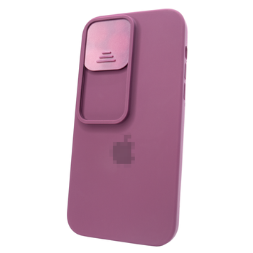 Чохол для iPhone 14 Pro Max Silicone with Logo hide camera Violet